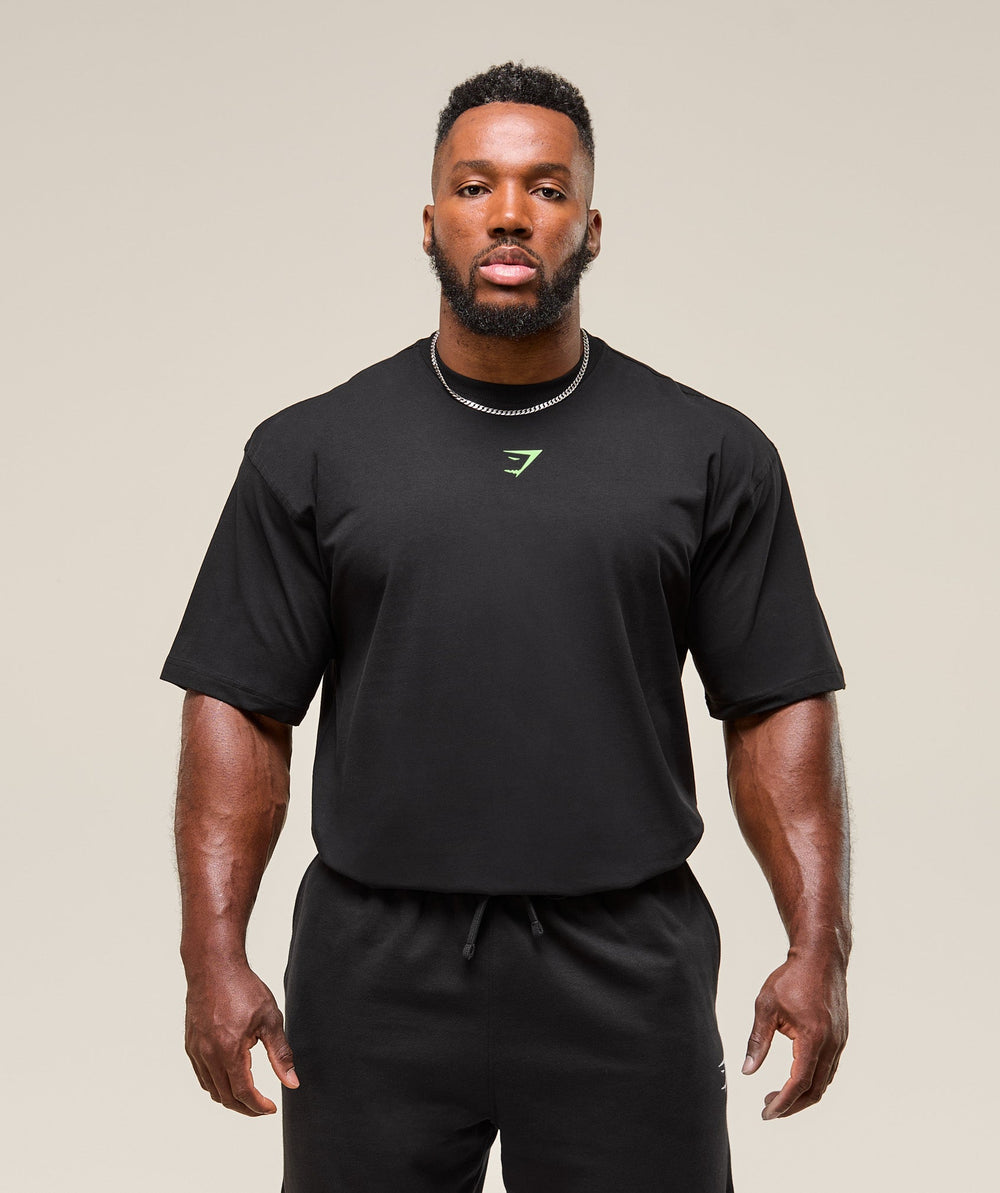 Power T-Shirt Black/Energy Gelato Green