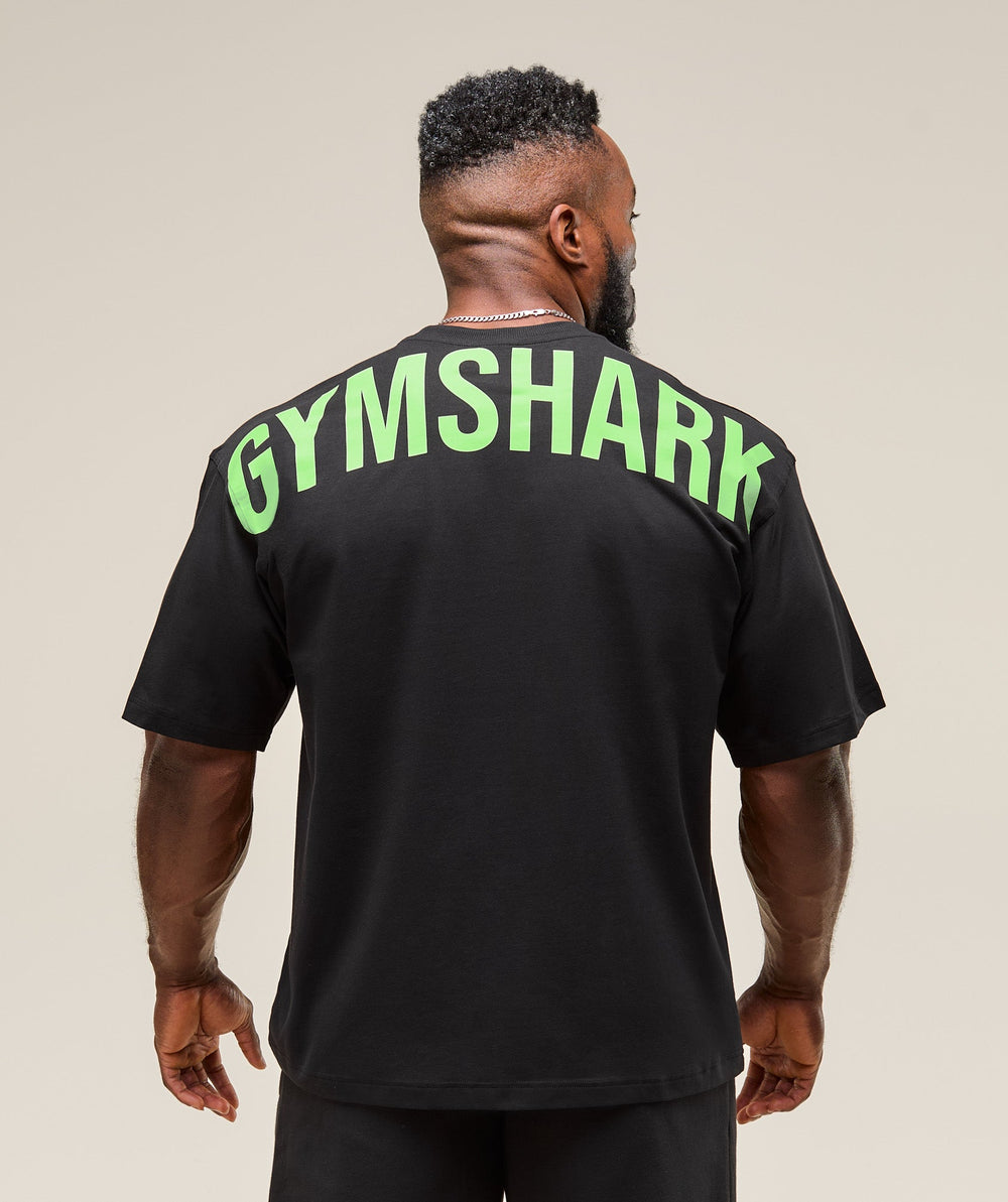 Power T-Shirt Black/Energy Gelato Green