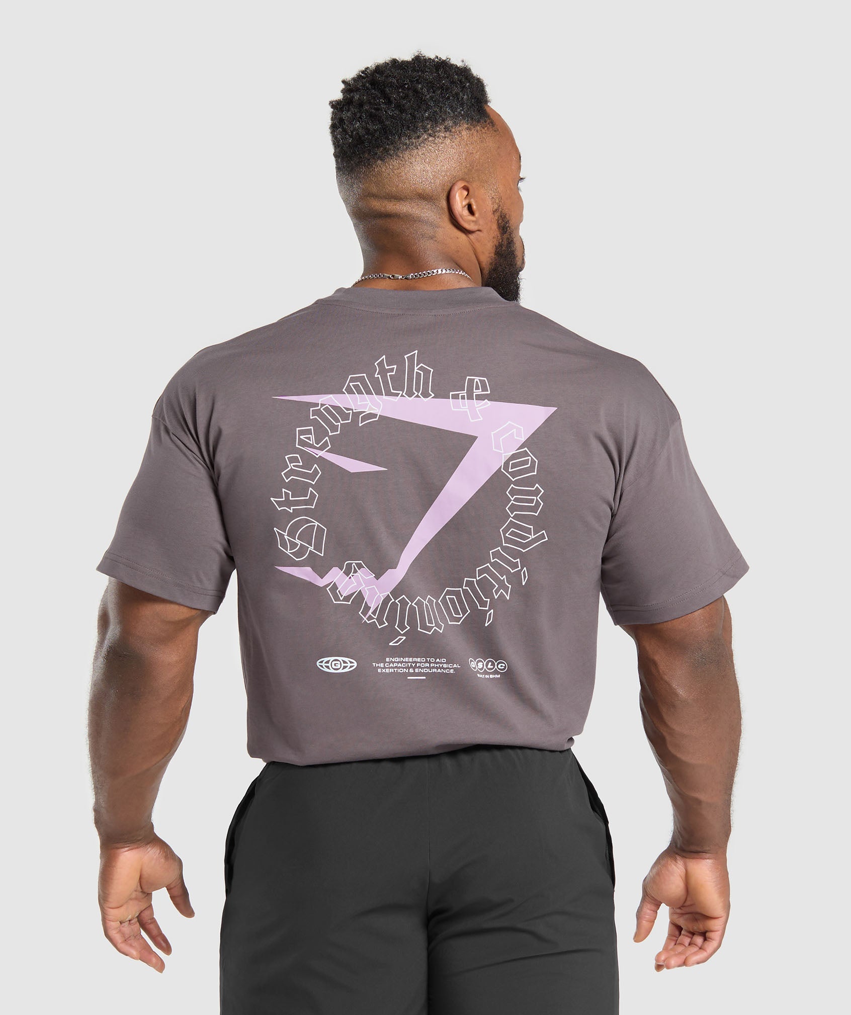 Strength and Conditioning T-Shirt Brushed Purple