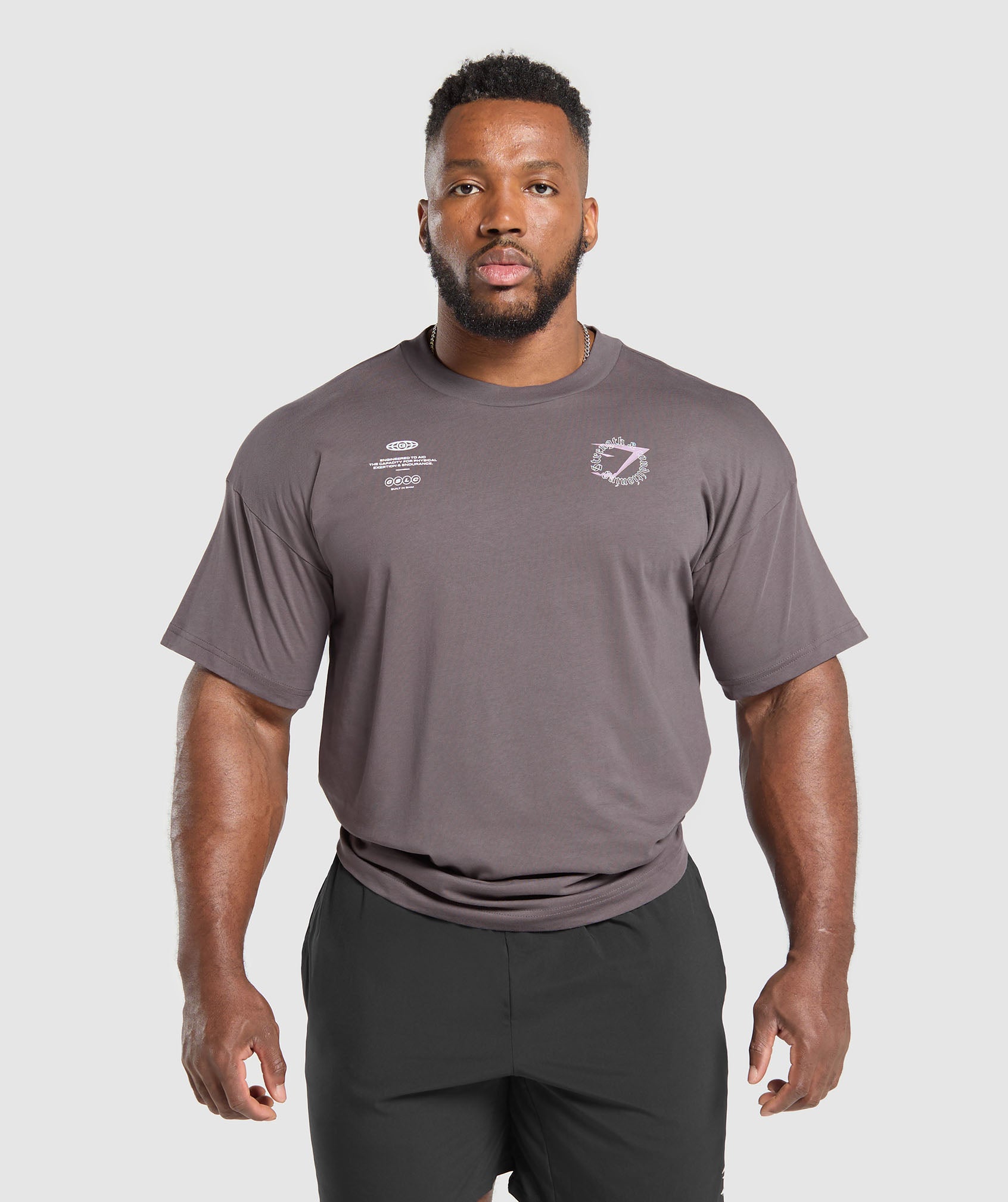 Strength and Conditioning T-Shirt Brushed Purple