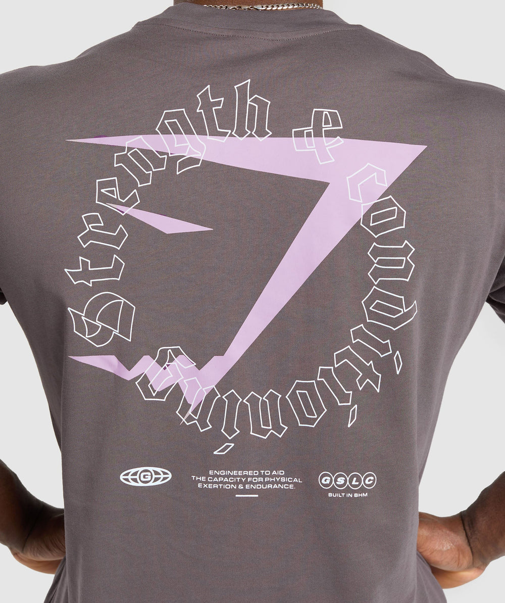 Strength and Conditioning T-Shirt Brushed Purple