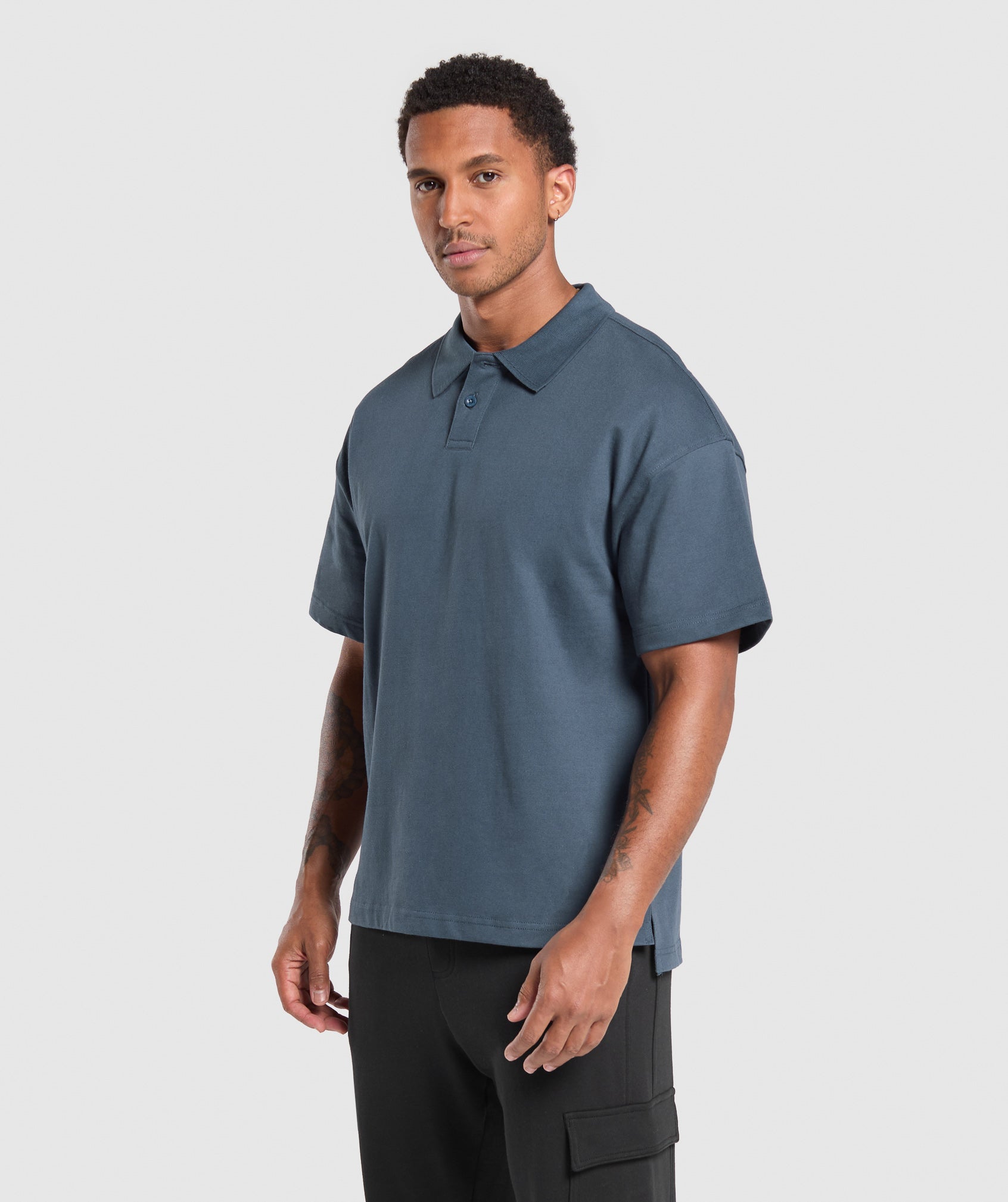 Short Sleeve Polo Cargo Blue