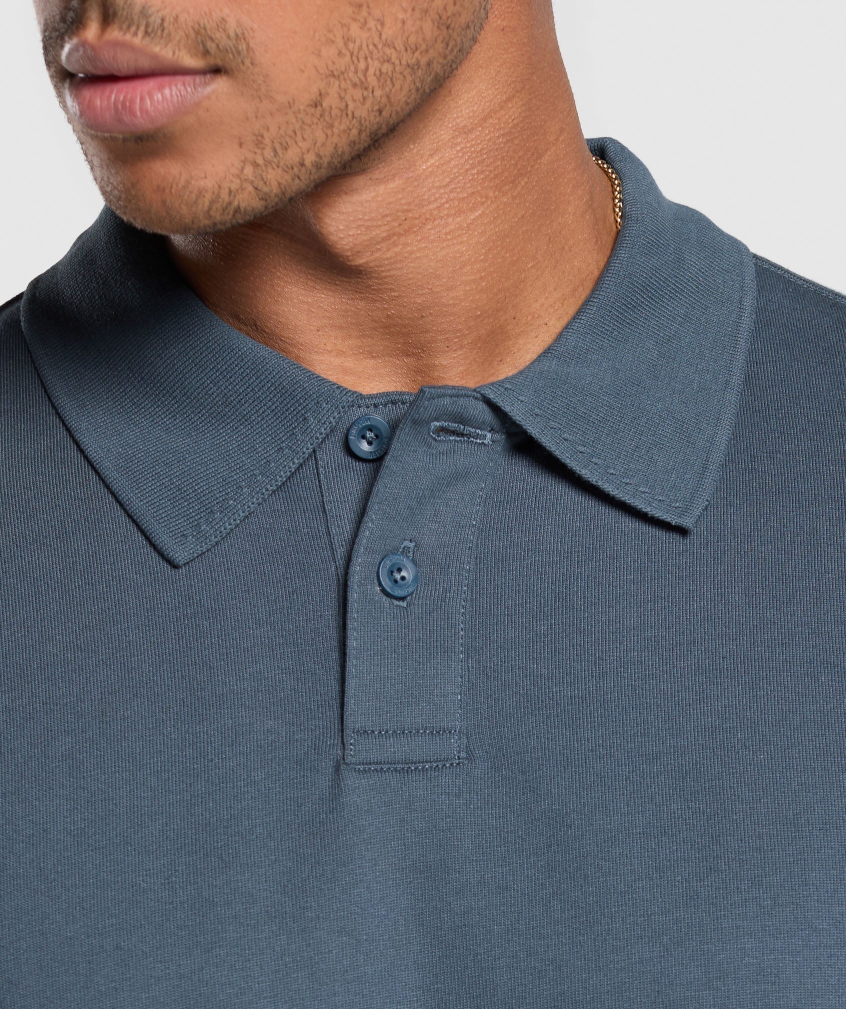 Short Sleeve Polo Cargo Blue
