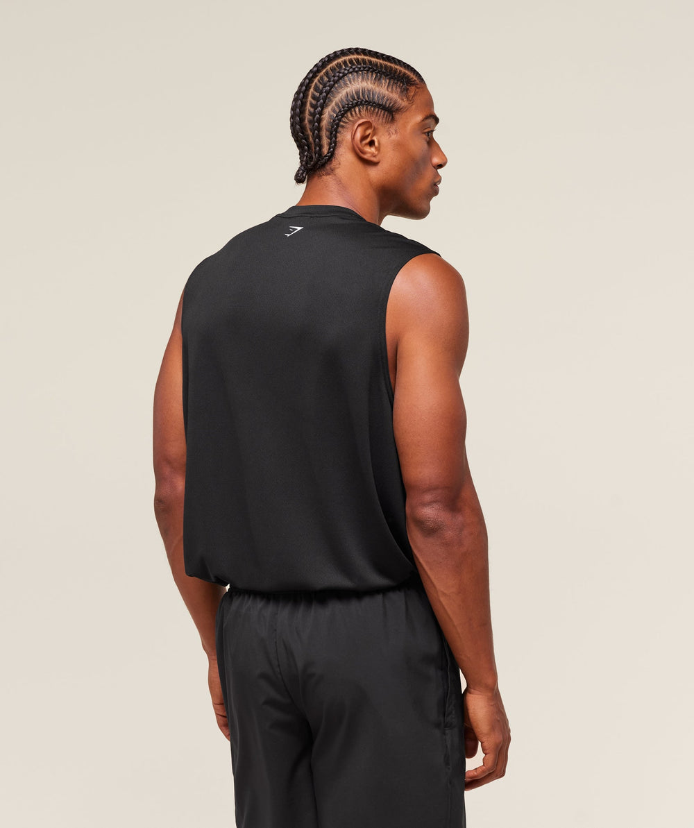 S&C Graphic Cut Off Tank Black