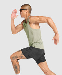 Running Tank Chalk Green