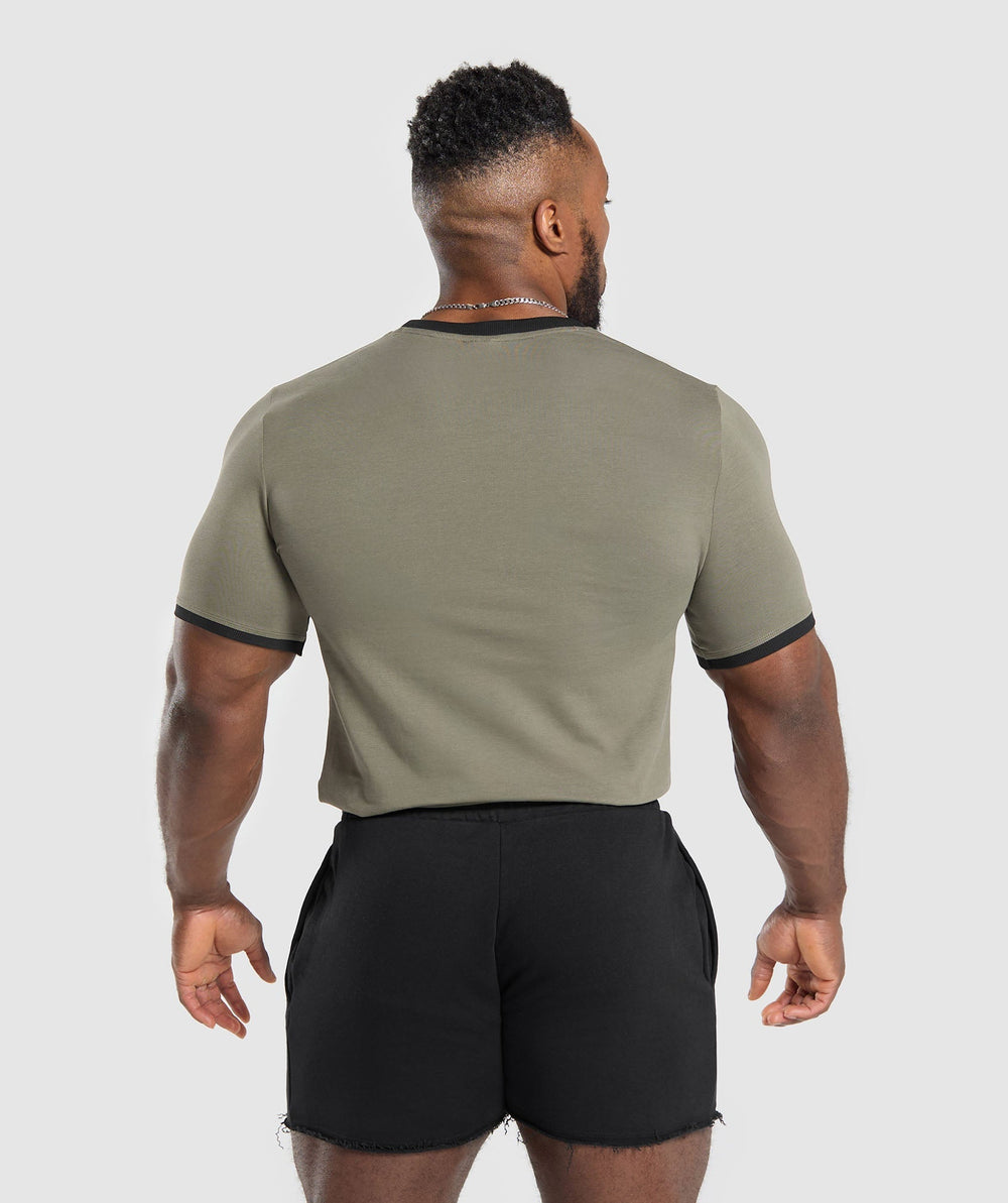 Legacy Ringer T-Shirt Base Green/Black
