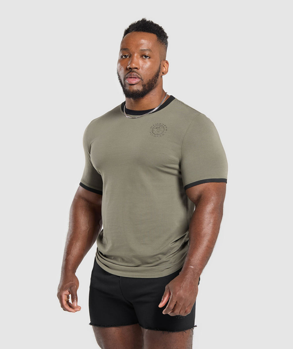 Legacy Ringer T-Shirt Base Green/Black
