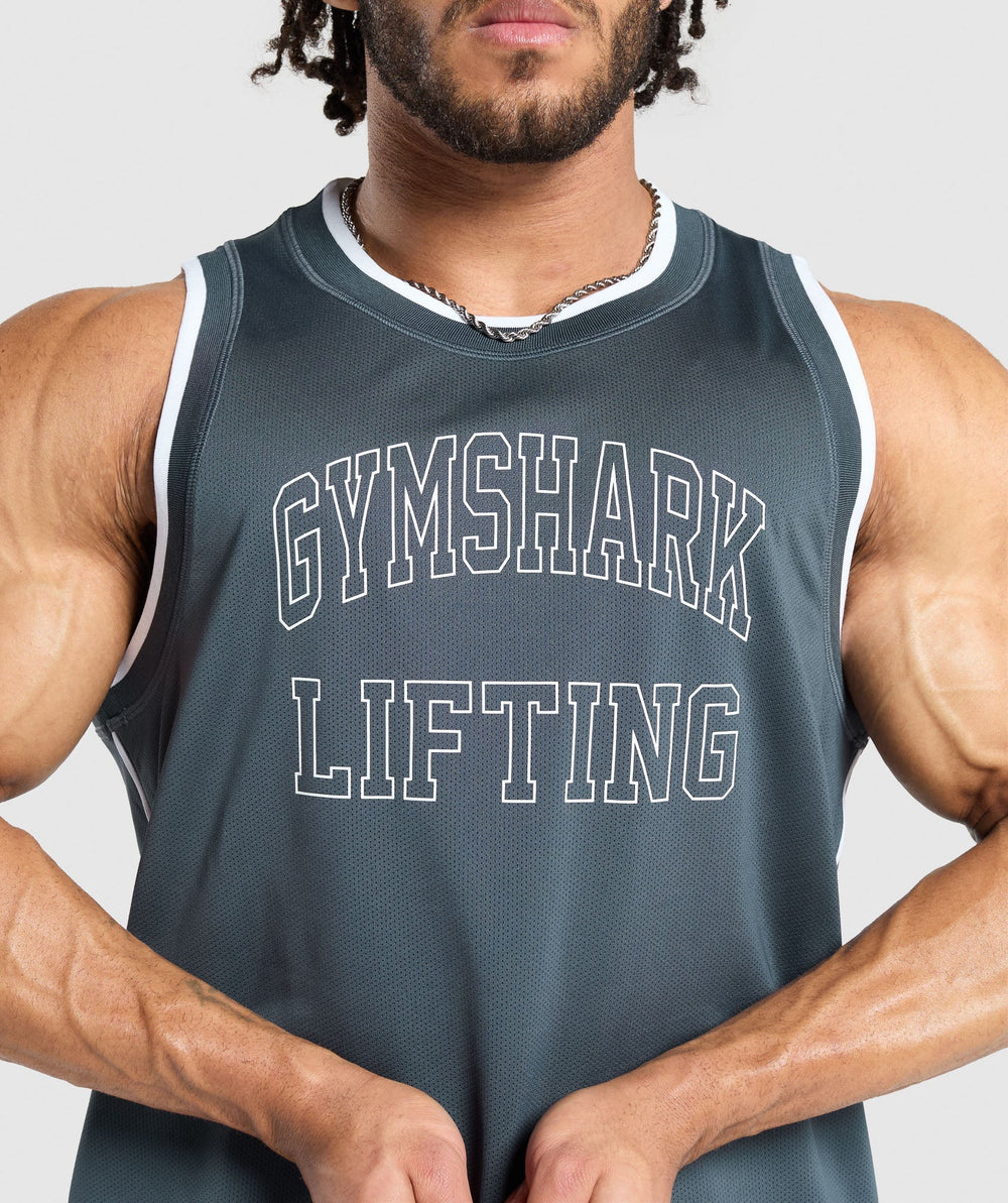 Mesh Tank Titanium Blue