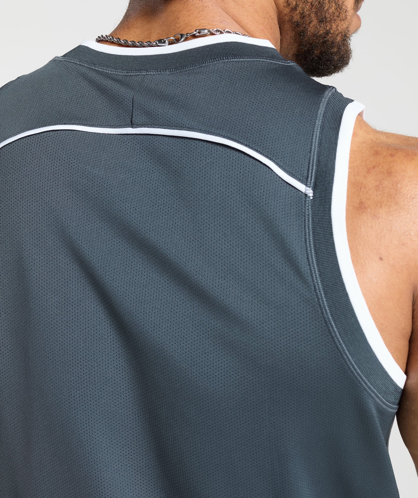 Mesh Tank Titanium Blue