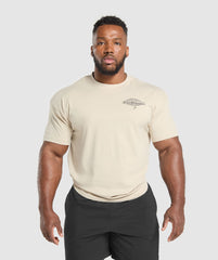 Worldwide T-Shirt Cream Beige