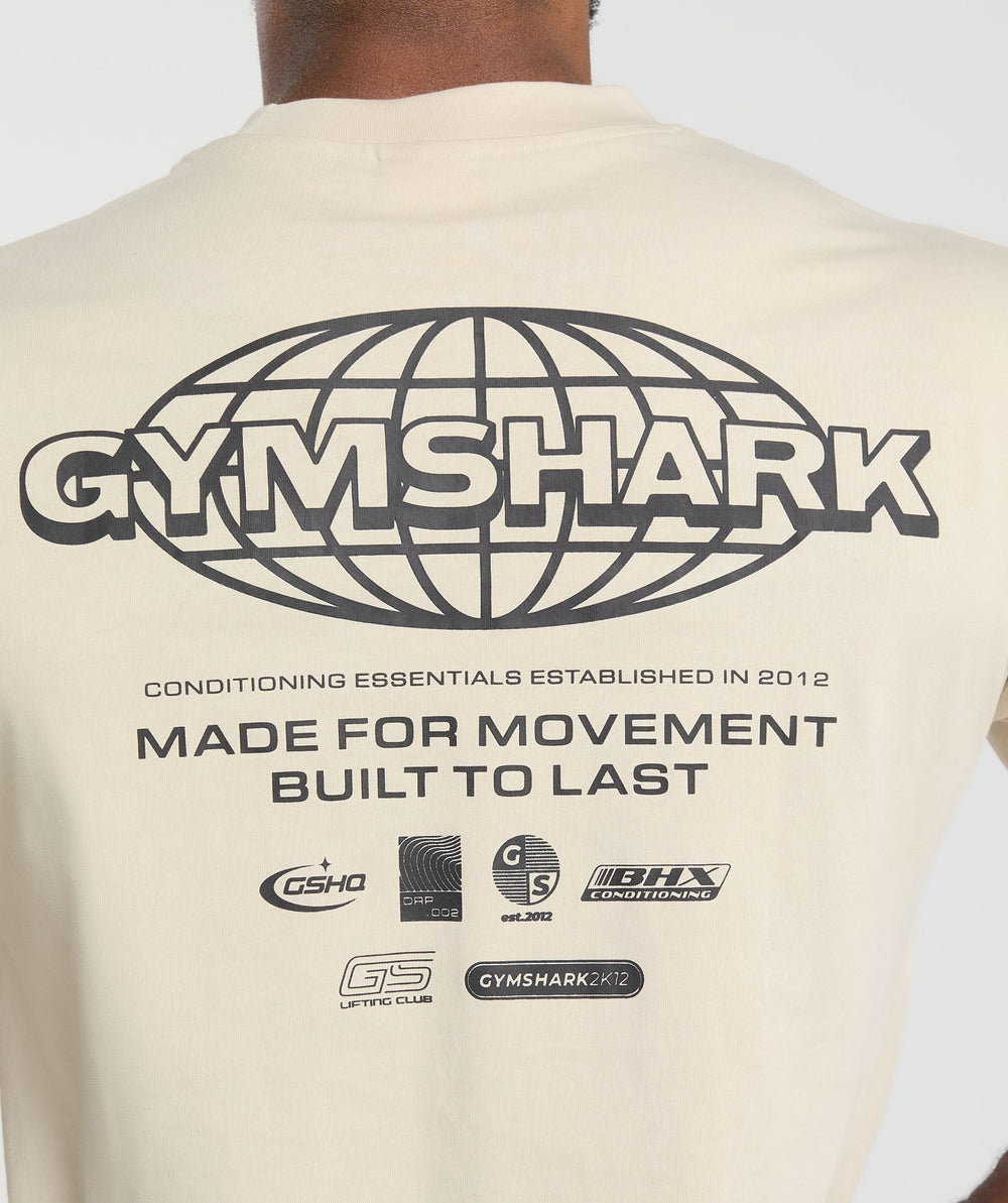 Worldwide T-Shirt Cream Beige