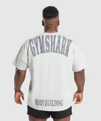Bodybuilding Graphic Short Sleeve T-Shirt Metal Grey