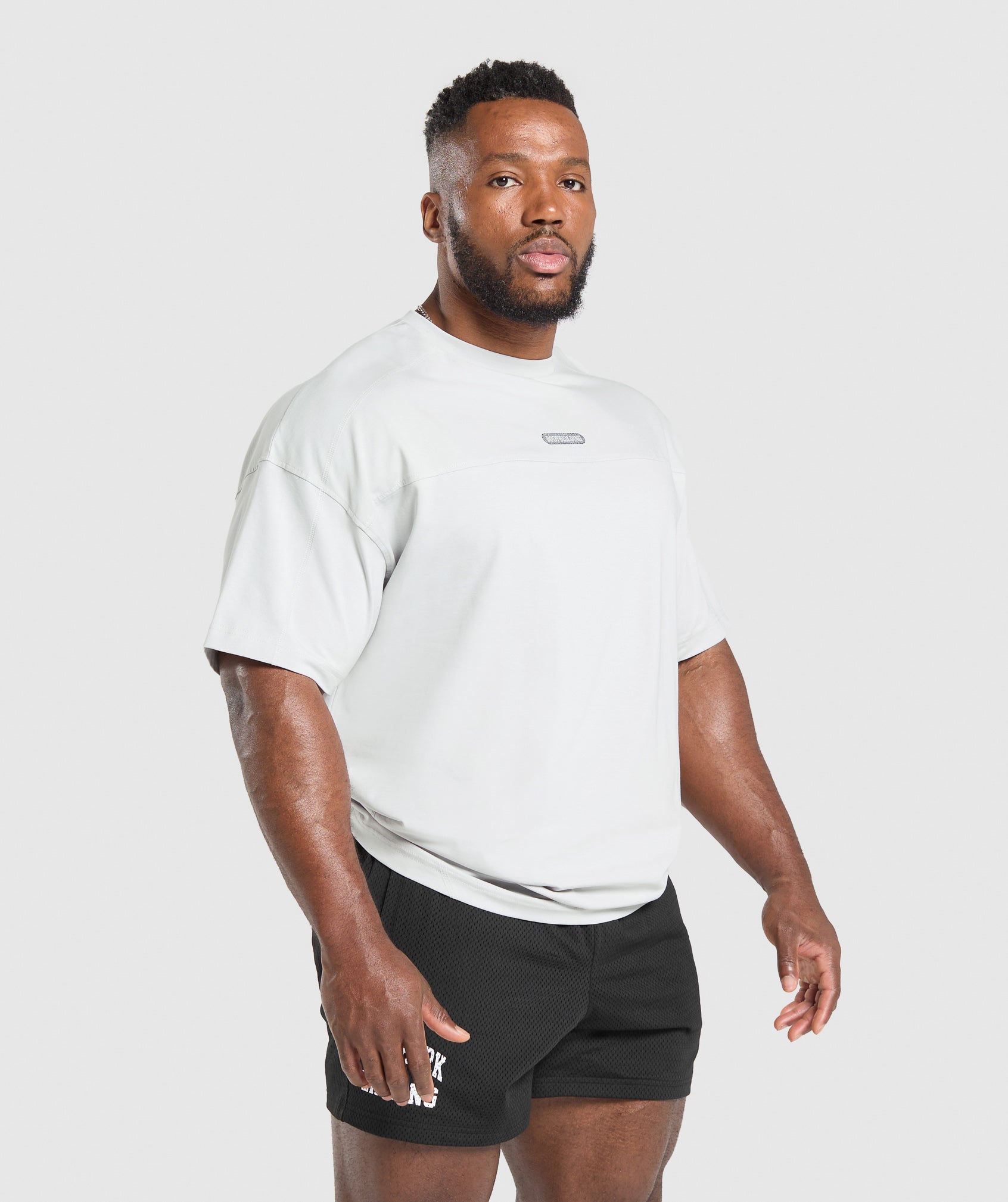 Bodybuilding Graphic Short Sleeve T-Shirt Metal Grey