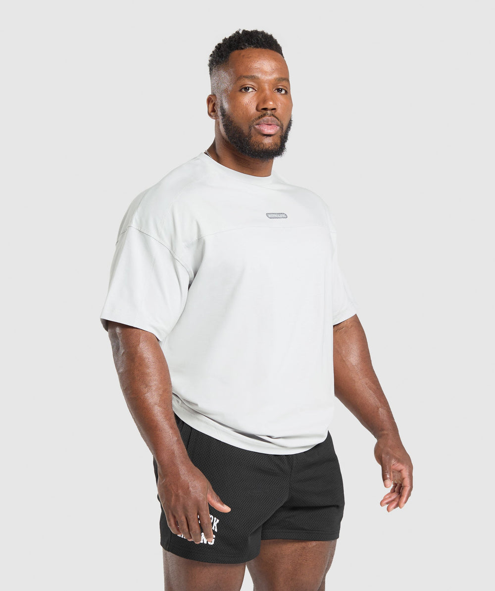 Bodybuilding Graphic Short Sleeve T-Shirt Metal Grey