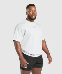 Bodybuilding Graphic Short Sleeve T-Shirt Metal Grey