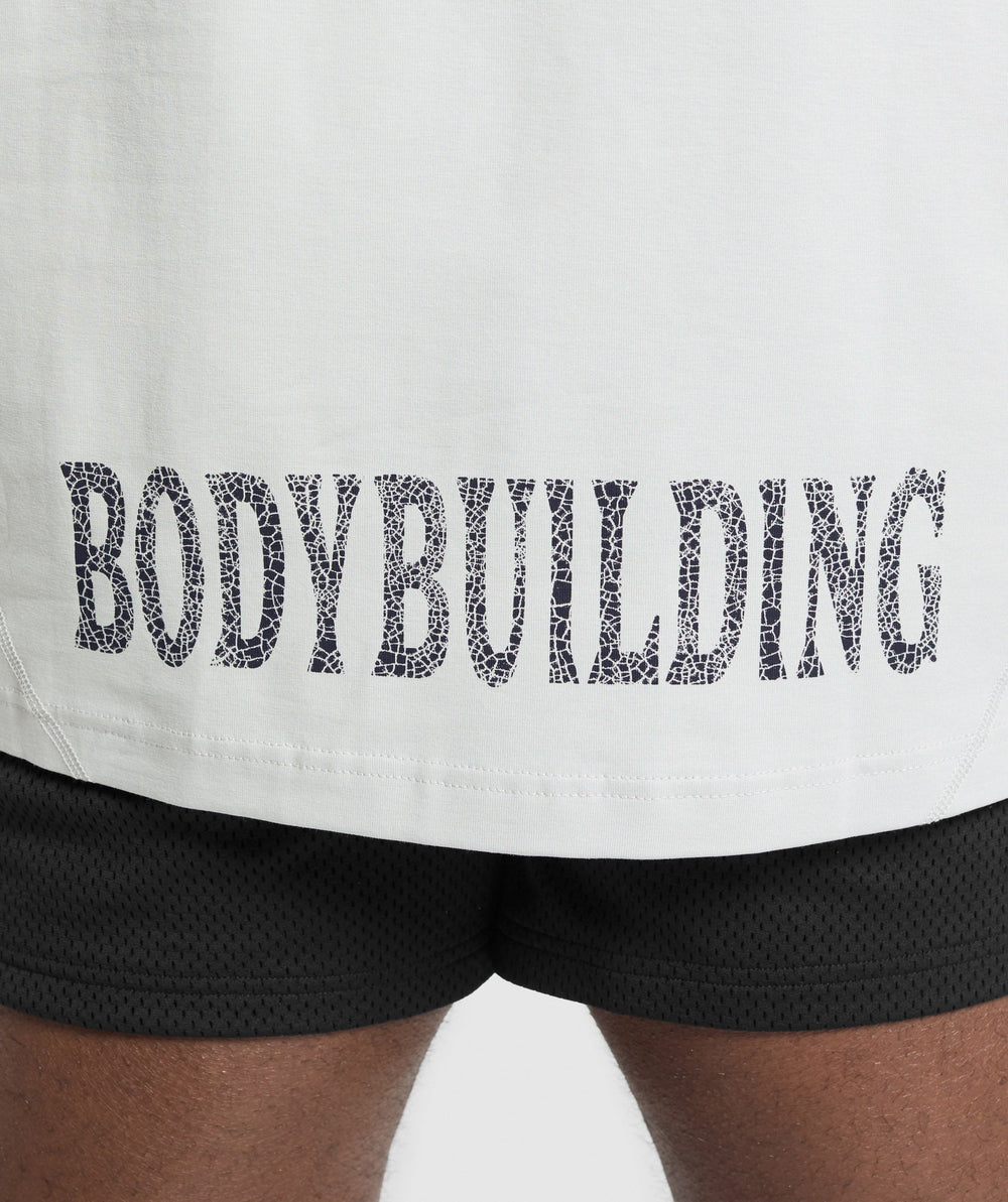 Bodybuilding Graphic Short Sleeve T-Shirt Metal Grey