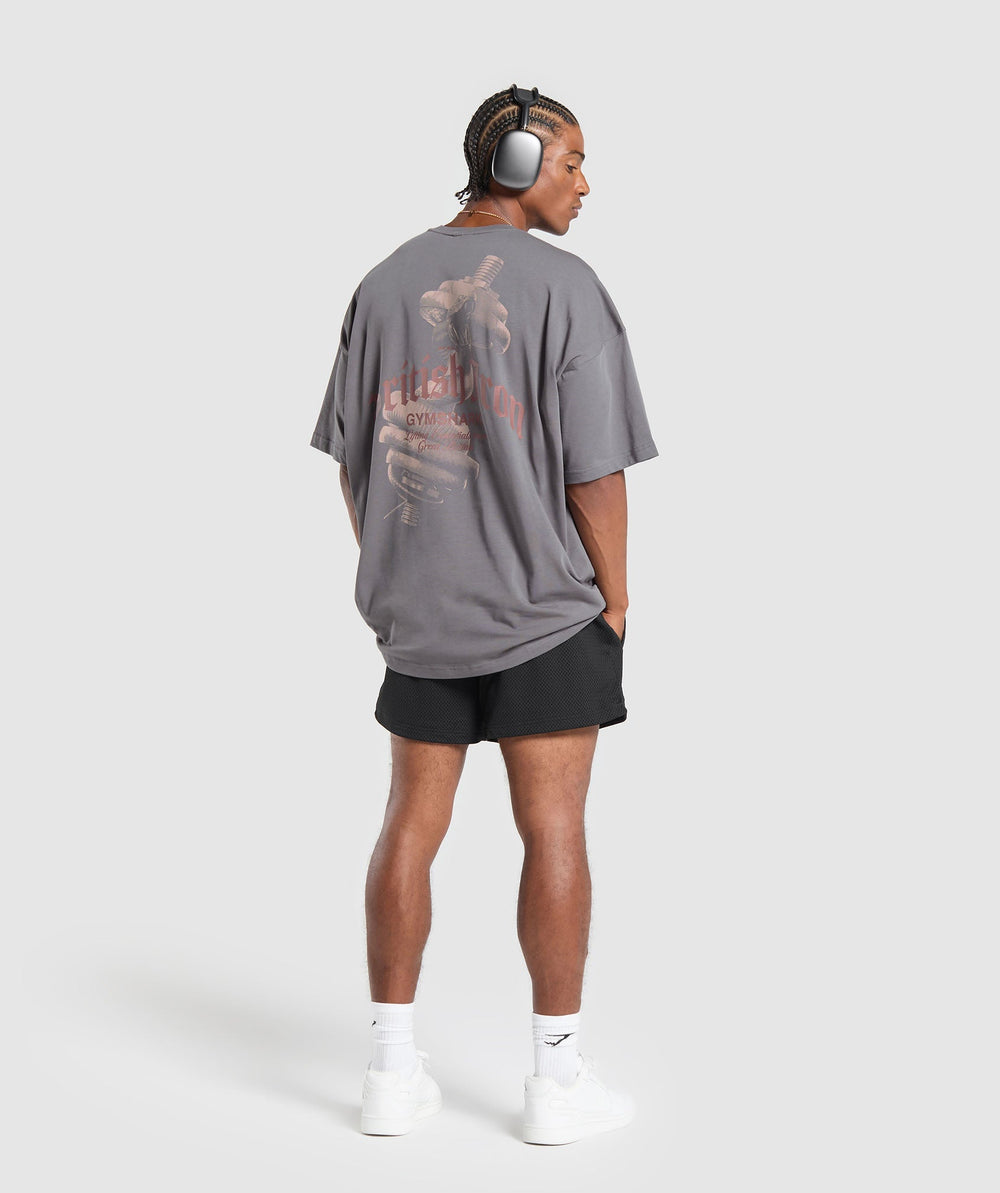 British Iron T-Shirt Brushed Grey