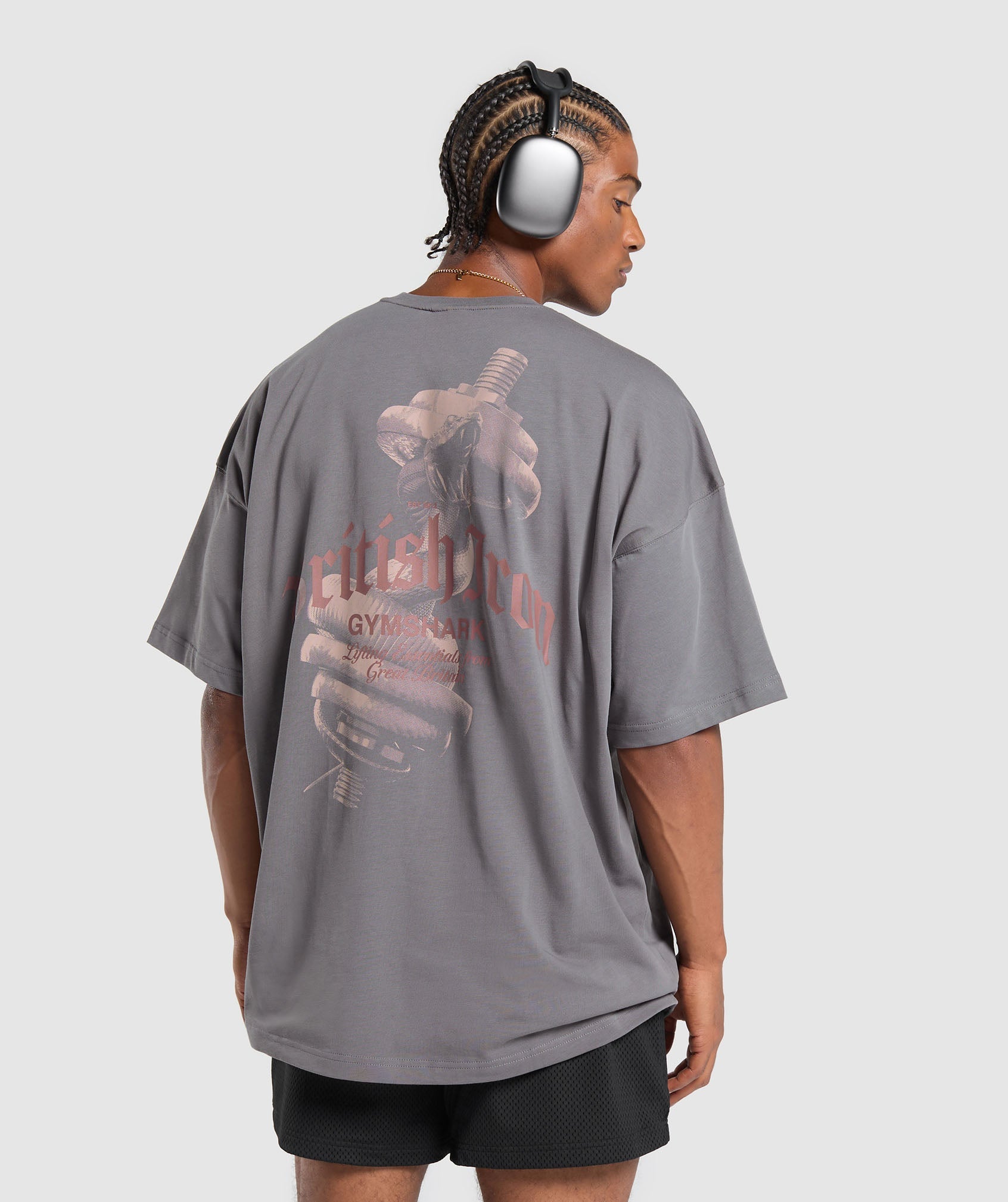 British Iron T-Shirt Brushed Grey