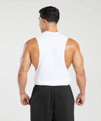React Drop Arm Tank White