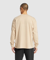 Strength and Conditioning Long Sleeve T-Shirt Vanilla Beige