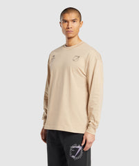 Strength and Conditioning Long Sleeve T-Shirt Vanilla Beige
