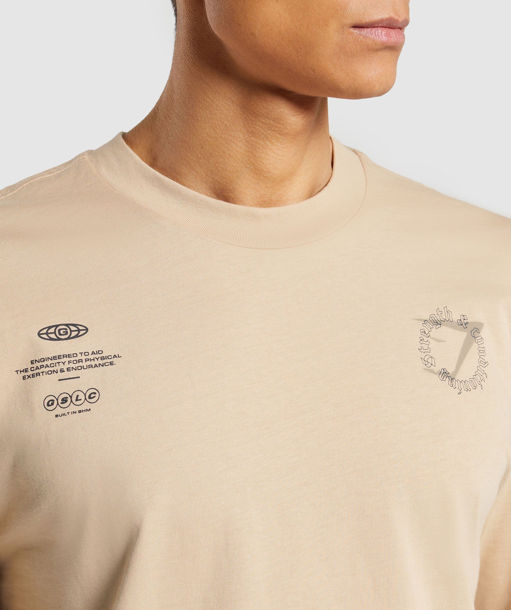 Strength and Conditioning Long Sleeve T-Shirt Vanilla Beige