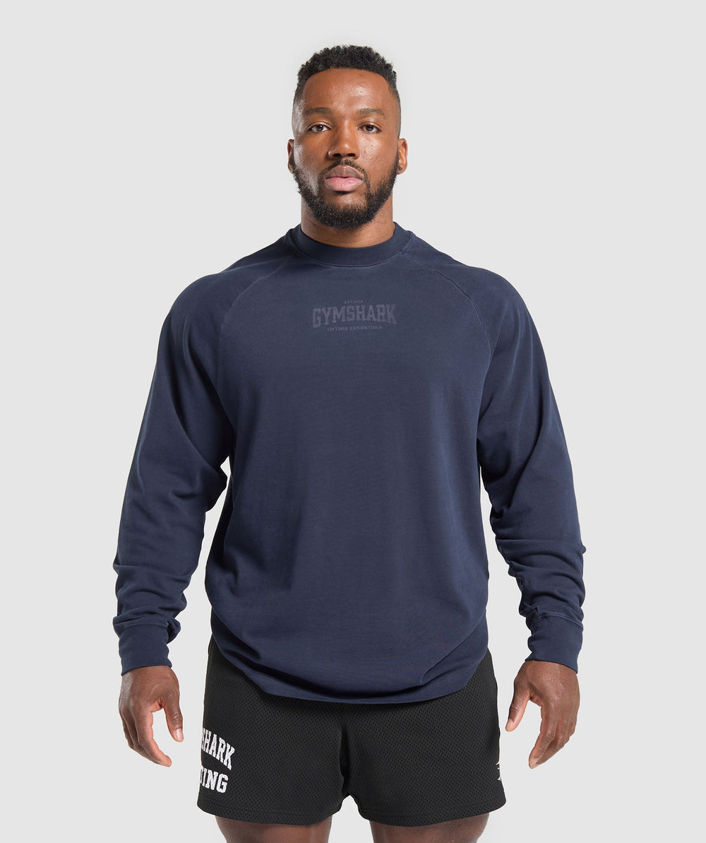 Heavyweight Long Sleeve T-Shirt  Heavy Blue/Wash