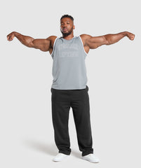Mesh Tank Denim Grey