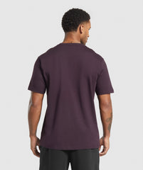 Crest T-Shirt Plum Brown