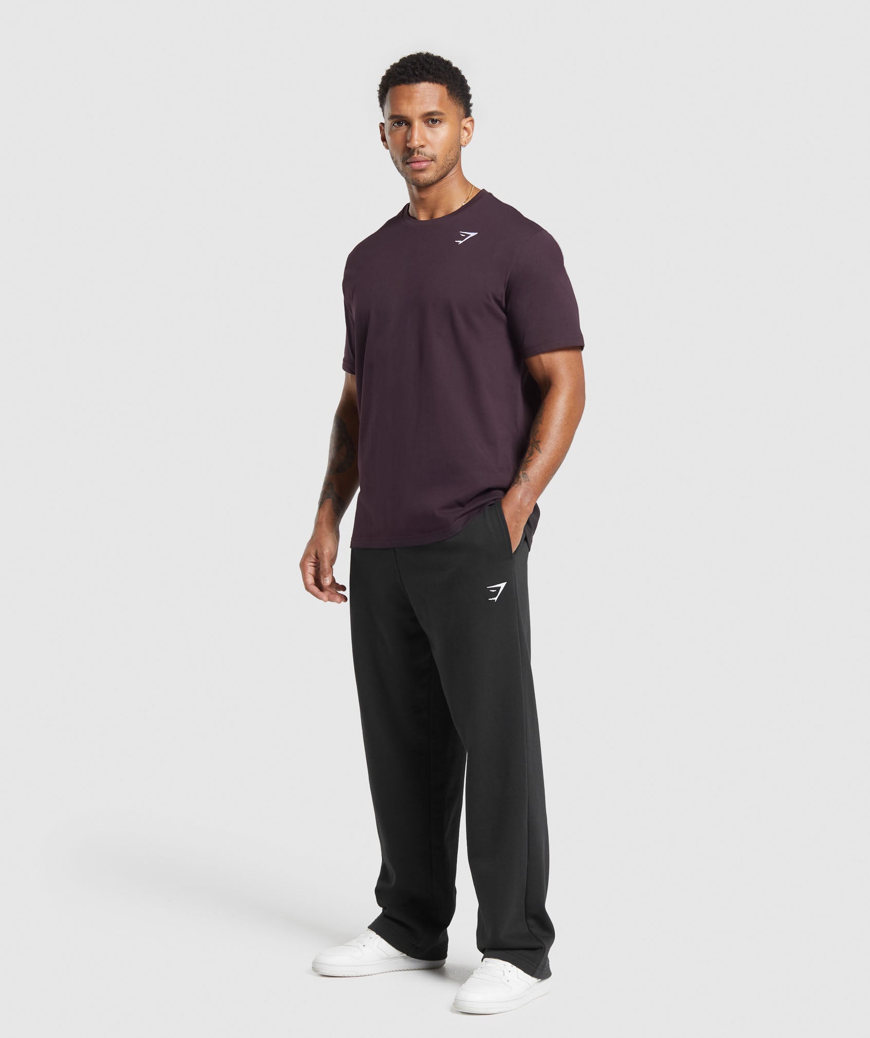Crest T-Shirt Plum Brown