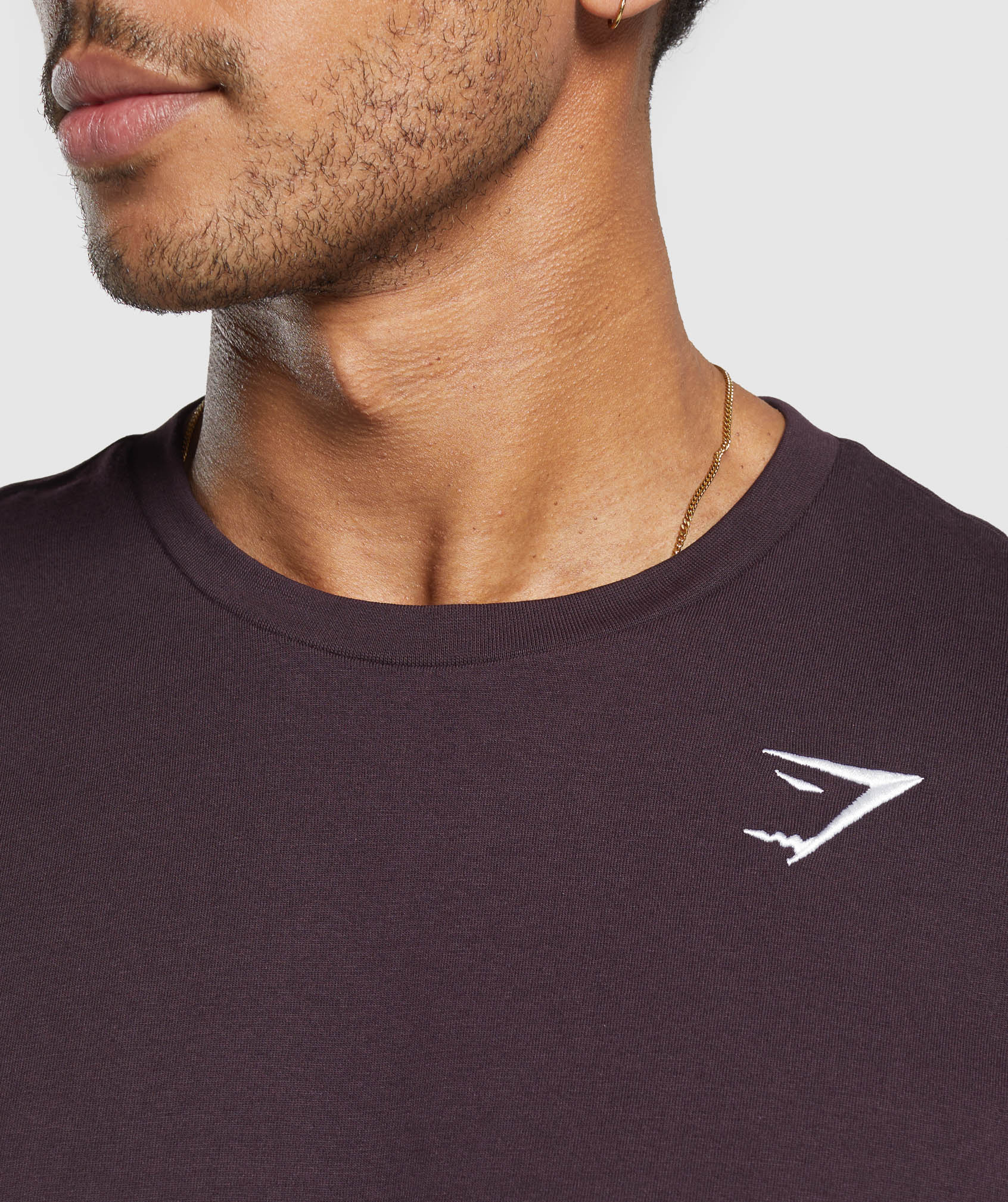 Crest T-Shirt Plum Brown