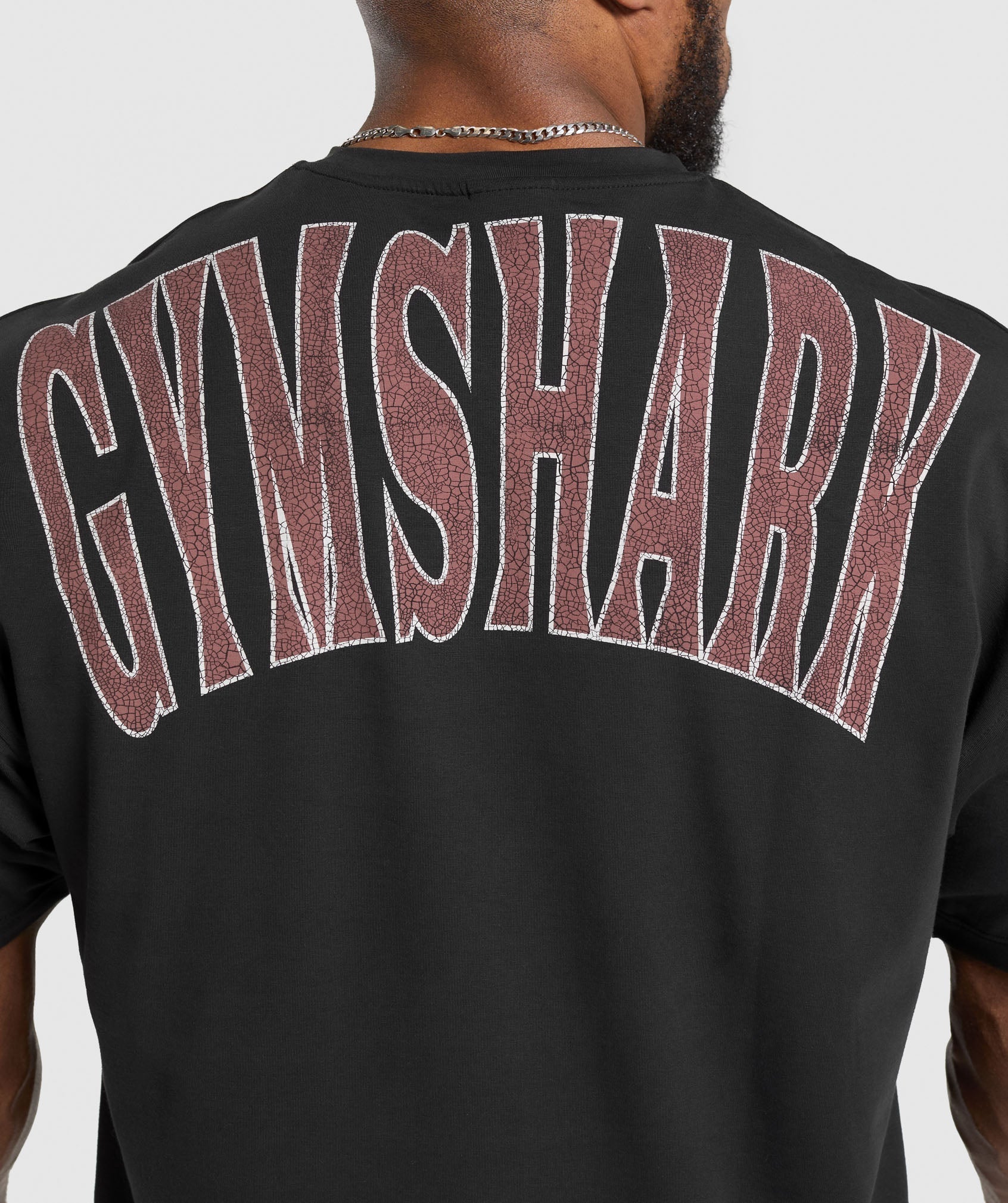 Bodybuilding Graphic Short Sleeve T-Shirt Black/Burgundy Brown