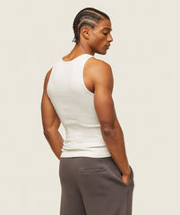 everywear Ribbed Tank Soft White