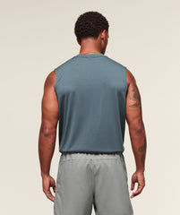 Oversized Performance Tank Titanium Blue