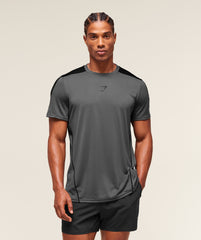 Arrival Block T-Shirt Dark Grey
