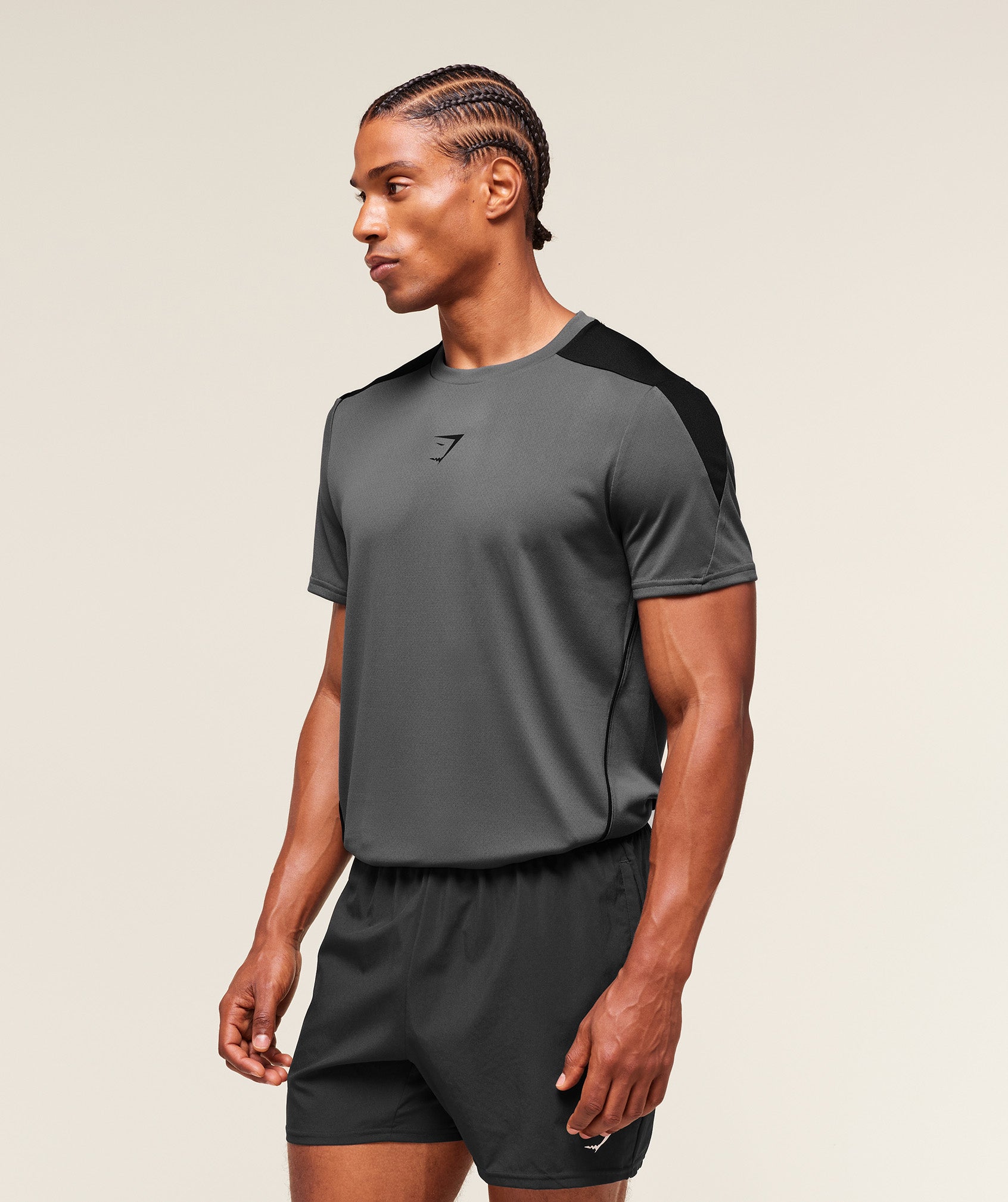 Arrival Block T-Shirt Dark Grey