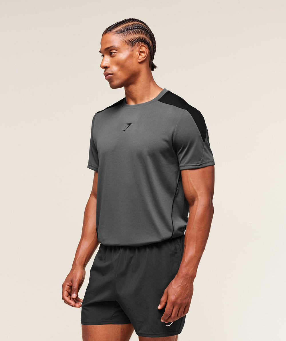 Arrival Block T-Shirt Dark Grey