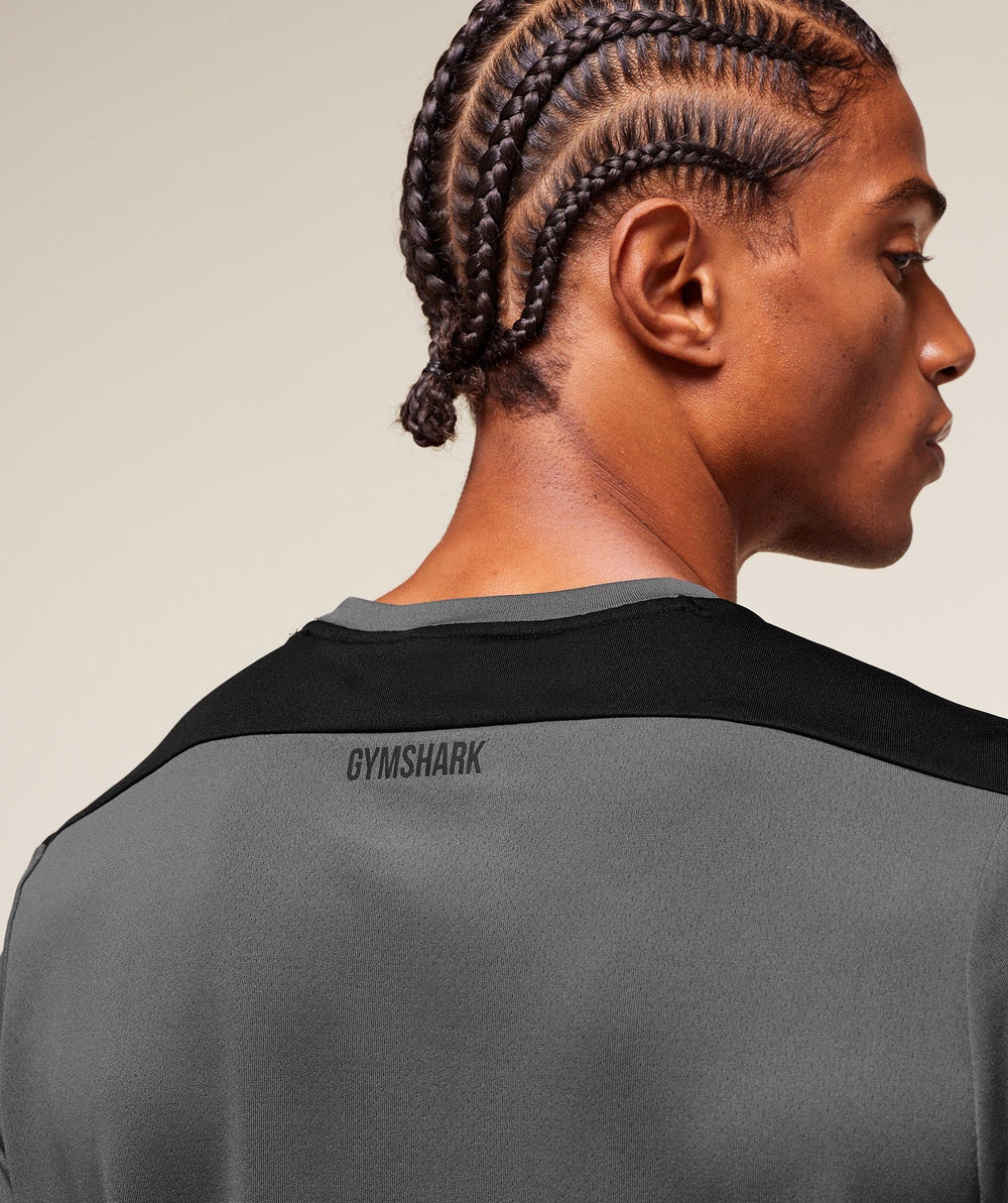Arrival Block T-Shirt Dark Grey