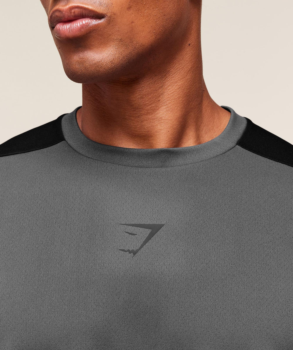 Arrival Block T-Shirt Dark Grey