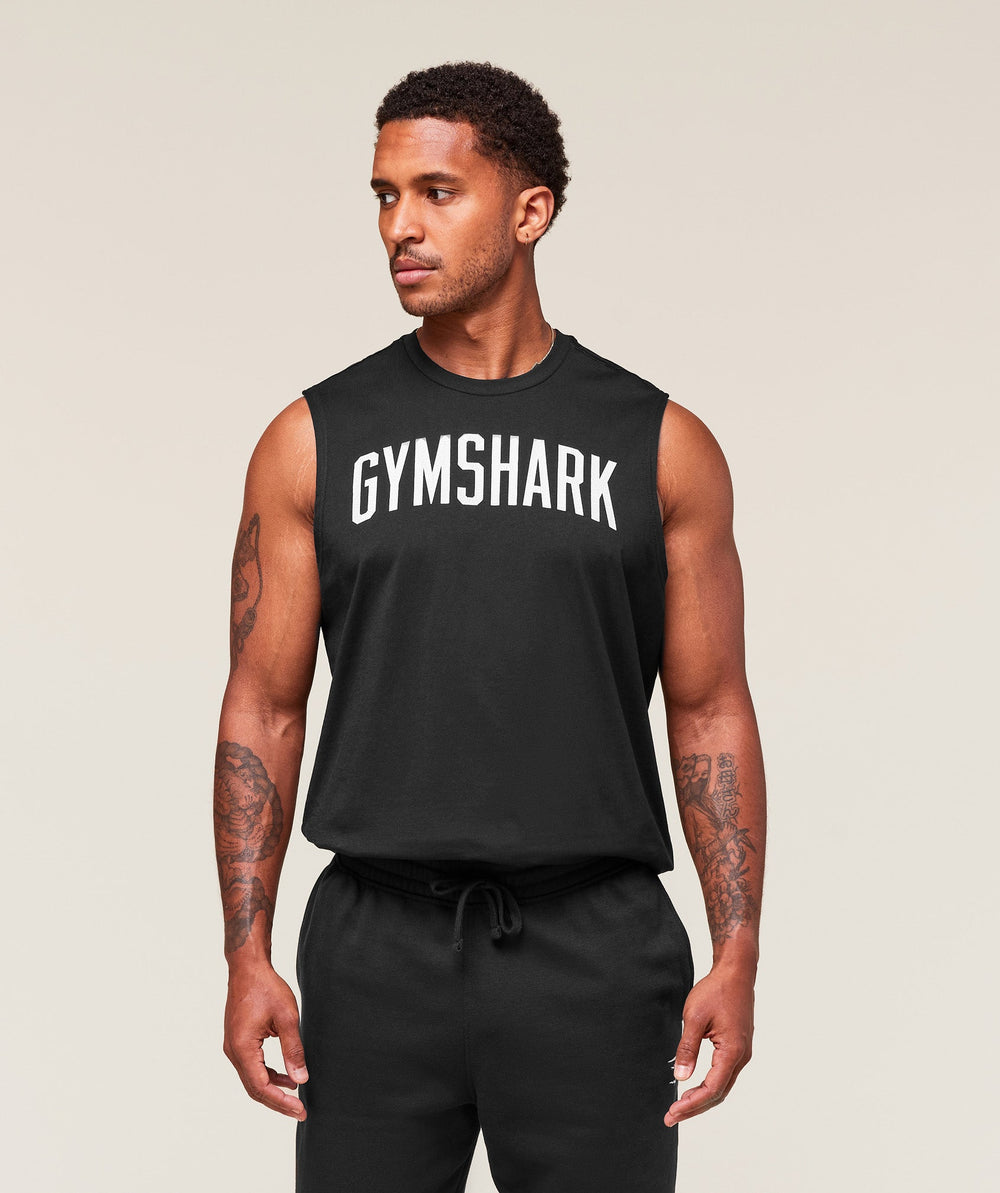 Worn Graphic Tank Black