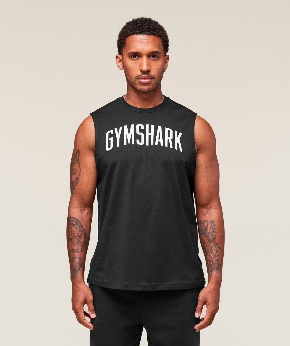 Worn Graphic Tank Black