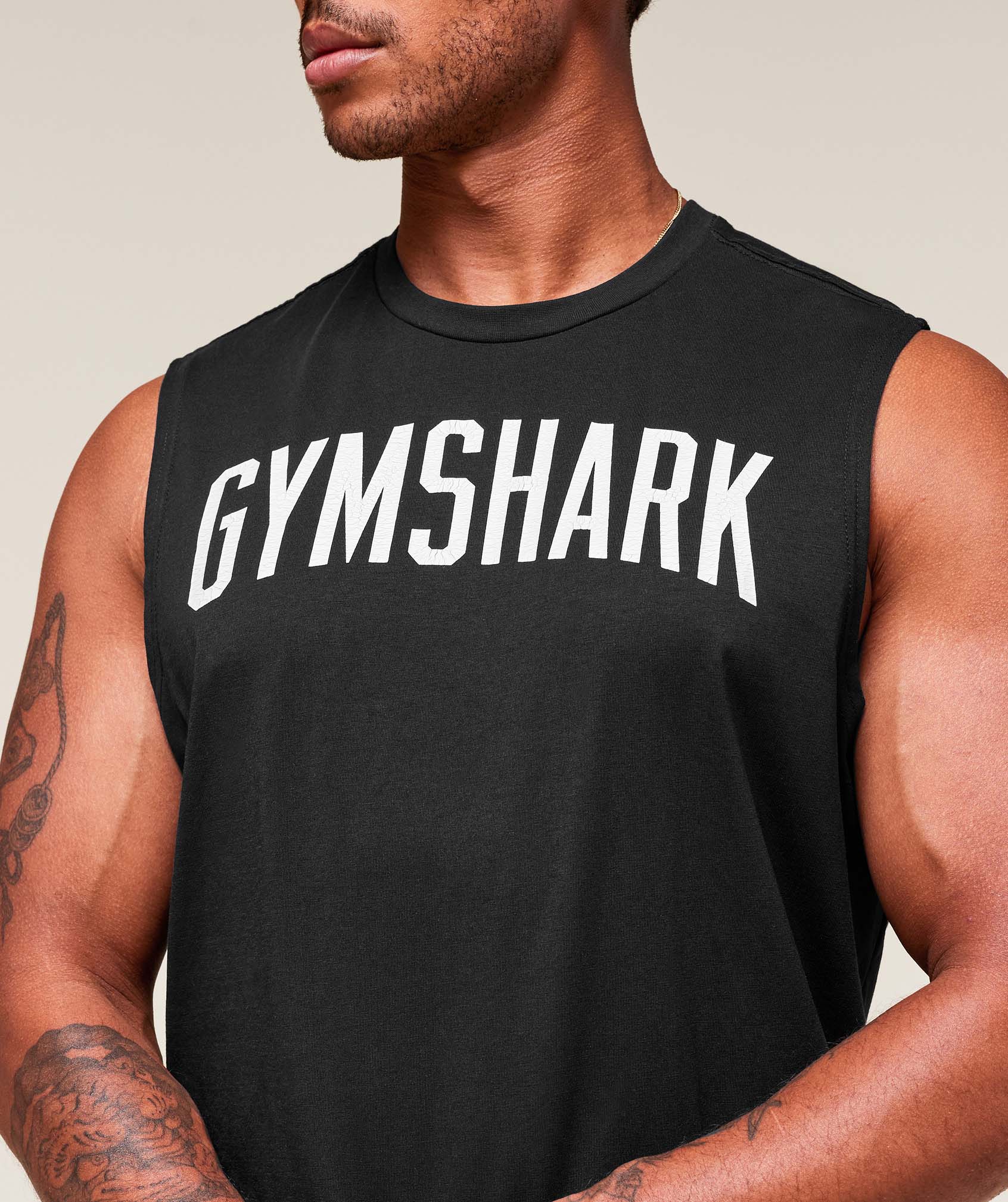 Worn Graphic Tank Black