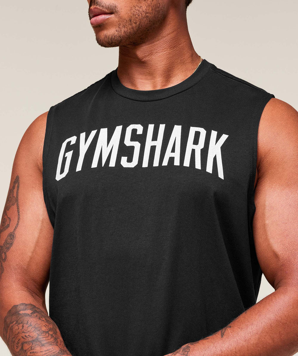 Worn Graphic Tank Black