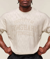 Lightweight Slub Textured T-Shirt Oat White