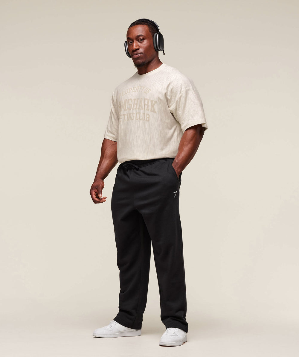 Lightweight Slub Textured T-Shirt Oat White