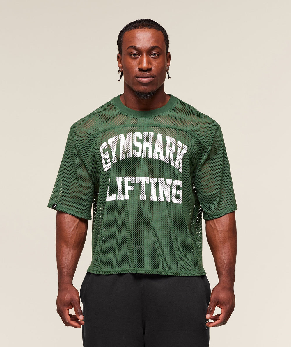 Mesh Oversized T-Shirt Classic Green