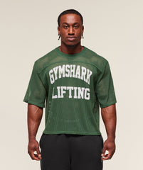 Mesh Oversized T-Shirt Classic Green