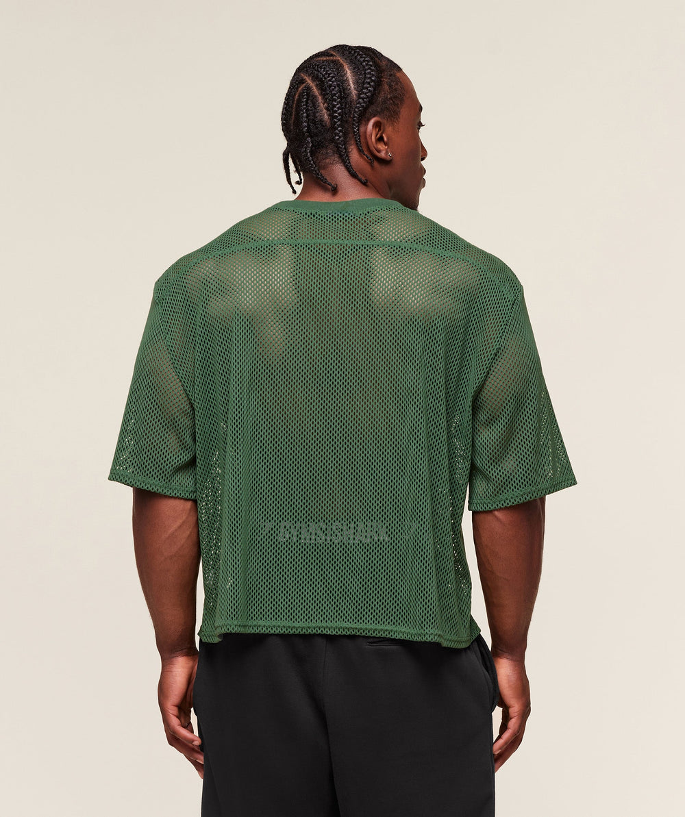 Mesh Oversized T-Shirt Classic Green