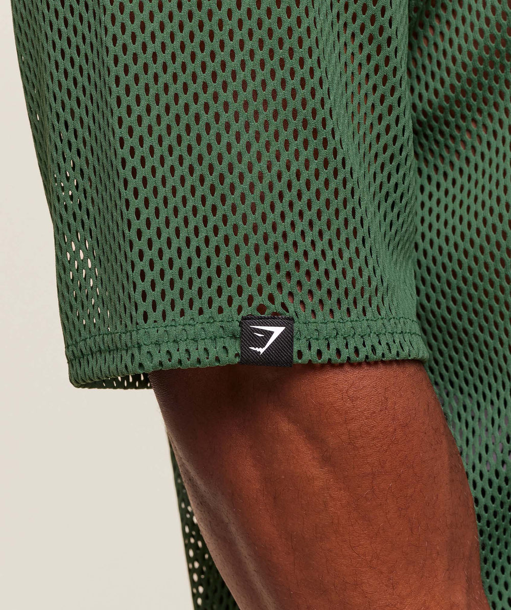 Mesh Oversized T-Shirt Classic Green