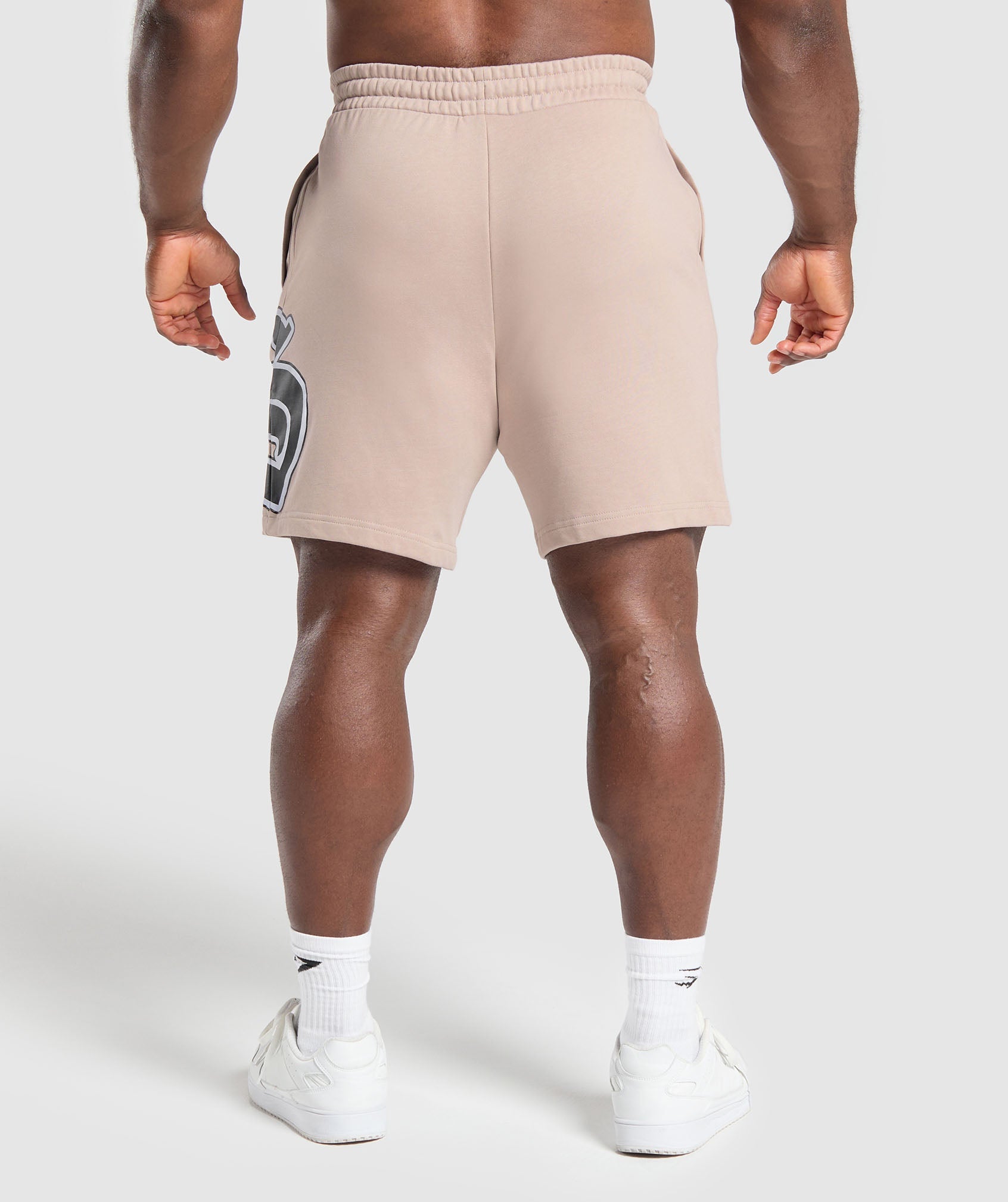 Varsity Graphic Shorts Stone Pink